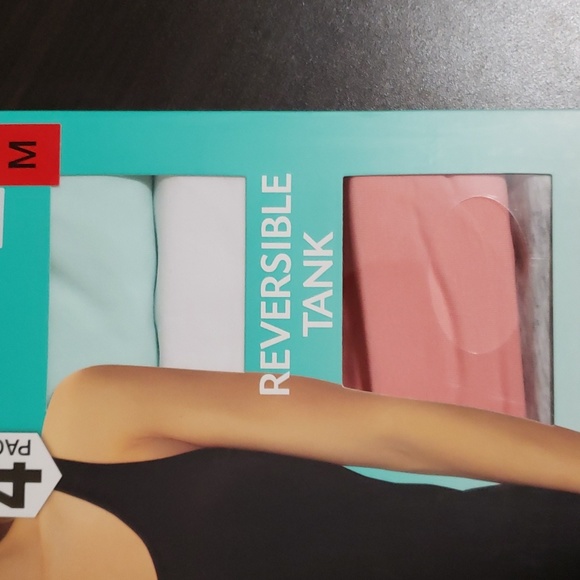 4 Pack Felina, Ladies Reversible Tank, Converts to V-Neck or Scoop Neck - Picture 7 of 7